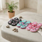 Girls' Floral Platform Flip Flops – Lightweight Summer Beach Slippers