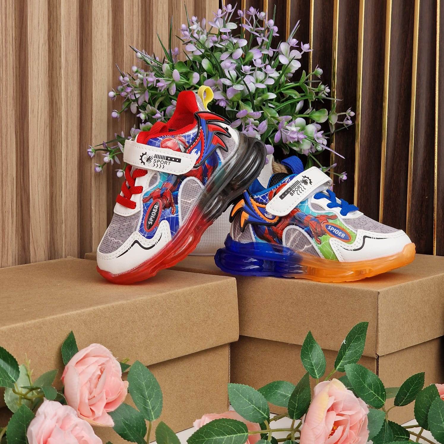 Spiderman Chaussure A Semelle Lumineuse Baskets 'Spider-Man