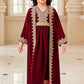 Girls' luxury dress in classic elegant design with gold embroidery - IRRAKIDS