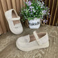 Luxury crystal embellished girls' shoes - elegance and comfort in every step!