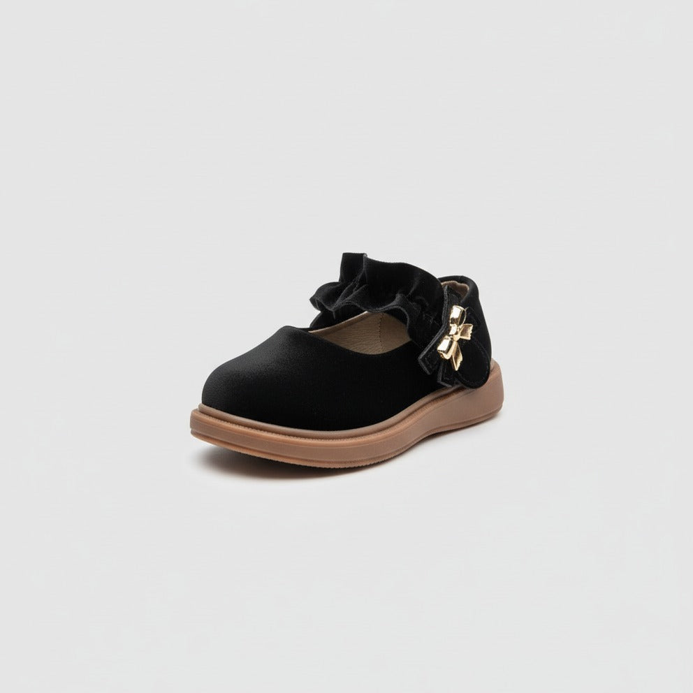 Chaussures élégantes pour filles avec nœud et cuir souple - Adaptées à l'école et aux occasions spéciales