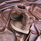 Girls Winter Boots Kids Warm Faux Fur Ankle Boots Soft Suede Non-Slip Sole Cute Casual Shoes for Children