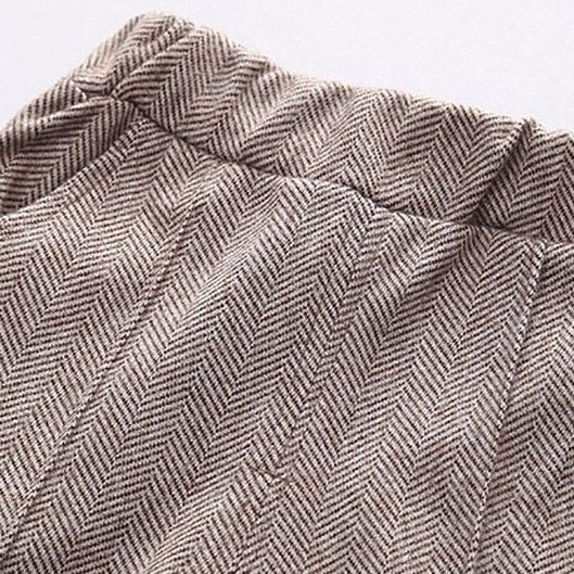 Ensemble gilet de cérémonie 3 pièces pour garçon, style gentleman classique