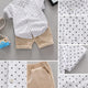 Ensemble de vêtements d'été pour  garçon – Chemise boutonnée à manches courtes avec motif floral et short, 2 pièces, tenues décontractées pour enfants, survêtement en coton