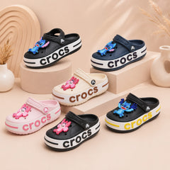Unisex Kids Cartoon Charm Clogs – Lightweight, Comfortable Slip-On Sandals