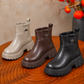 Bottines élégantes pour fille à semelles crantées épaisses – Une touche stylée pour les tenues du quotidien et les grandes occasions