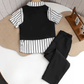Ensemble Habillé Élégant pour Enfants – Chemise, Gilet, Nœud Papillon et Pantalon