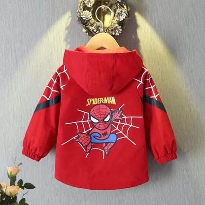 High quality winter Boys Cartoon spider-man Jacket - IRRAKIDS