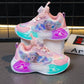 Frozen Magic: Disney Girls' Winter Sneakers - Cozy Plush Lining, Breathable Design, and Leather Top for Stylish Young Athletes! - IRRAKIDS