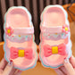 Cute girls summer slippers with bowknot. - IRRAKIDS