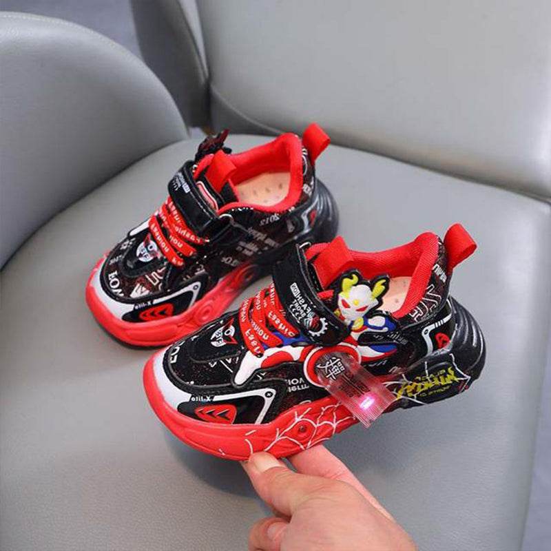 Superhero Glow: Modern LED-Lit Kids Shoes for Style-Savvy Young