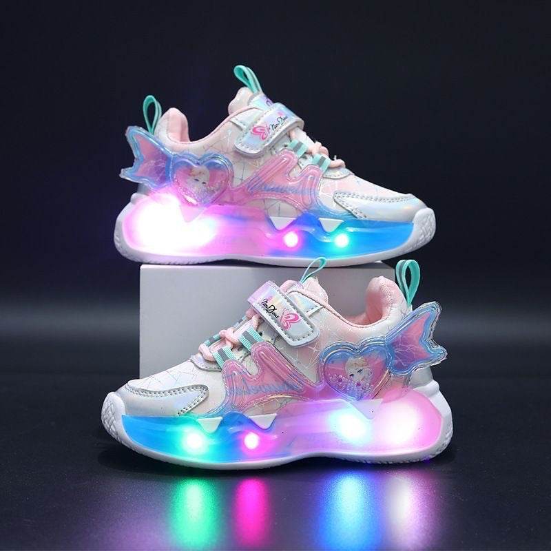 Chaussures de sport LED inspirees d Elsa pour les enfants IRRAKIDS