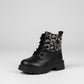Boys’ lace-up ankle combat boots with chunky sole — Product image: 