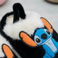 Kids plush cartoon fleece-lined slippers with heel strap — Product image: 