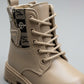 Boys’ lace-up ankle combat boots with chunky sole — Product image: 