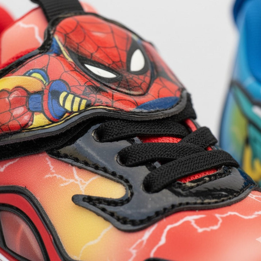Boys Superhero Car-Graphic Hook-and-Loop Sneakers — Product image: 