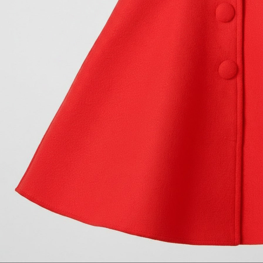 Girls Red A‑Line Dress with Matching Bolero — Product image: 