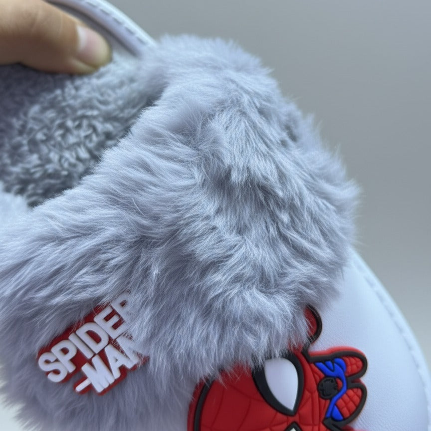 Boys' Spider-Man Plush-Lined Slip-On Slippers — Product image: 