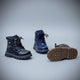 Bottines à lacets pour enfants - Fermeture éclair rapide, crochet métallique