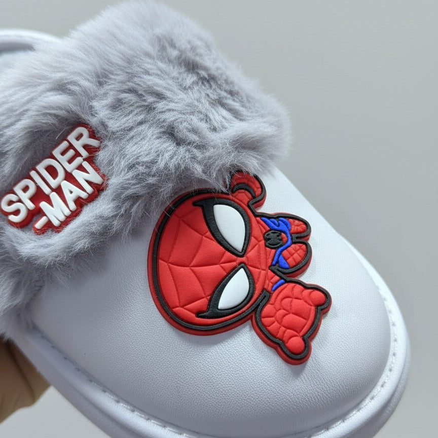 Boys' Spider-Man Plush-Lined Slip-On Slippers — Product image: 