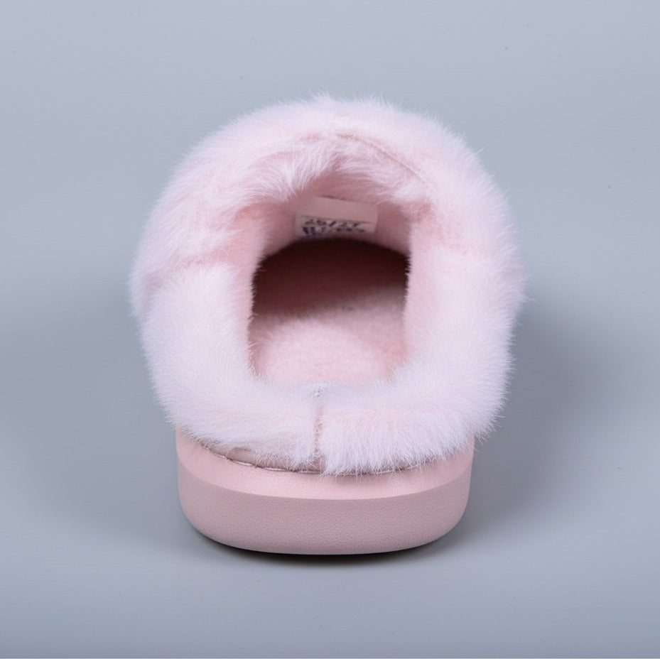 Fuzzy Slippers with Stitch Design — Product image: 