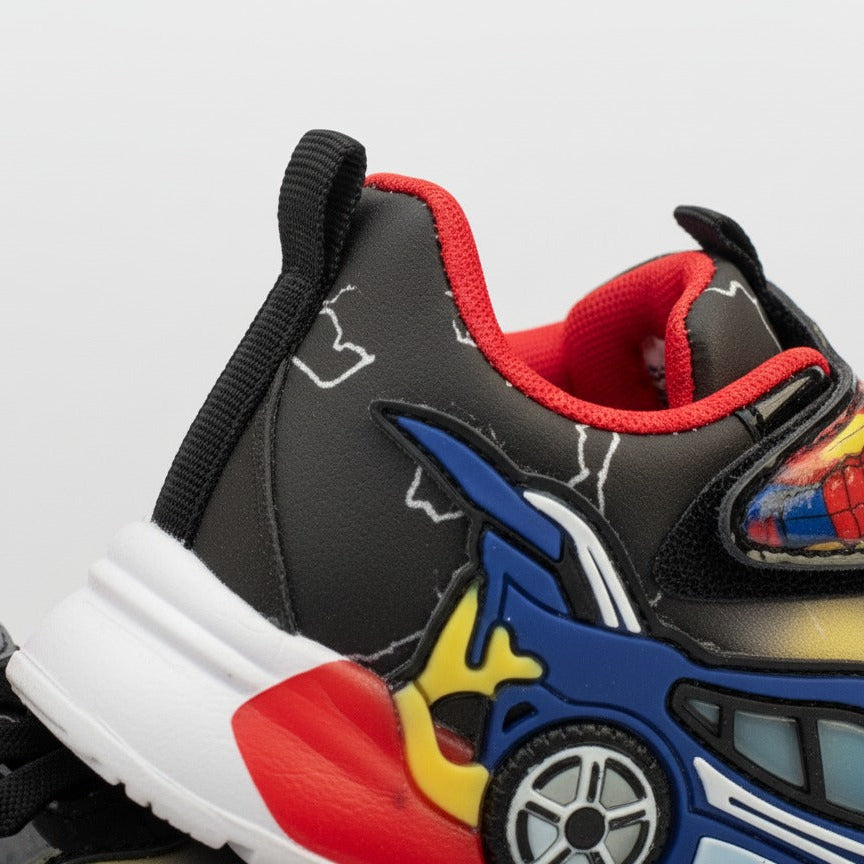 Boys Superhero Car-Graphic Hook-and-Loop Sneakers — Product image: 