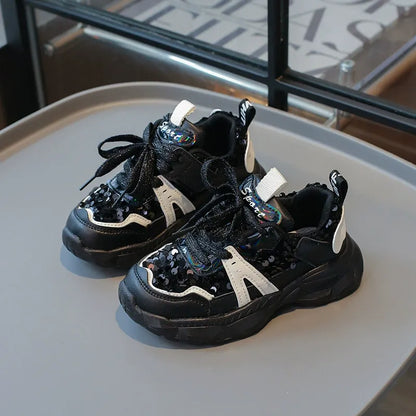 New Girls Sneakers 2025, Cute Running Shoes Princess Shoes Anti-slip Soft Sole.