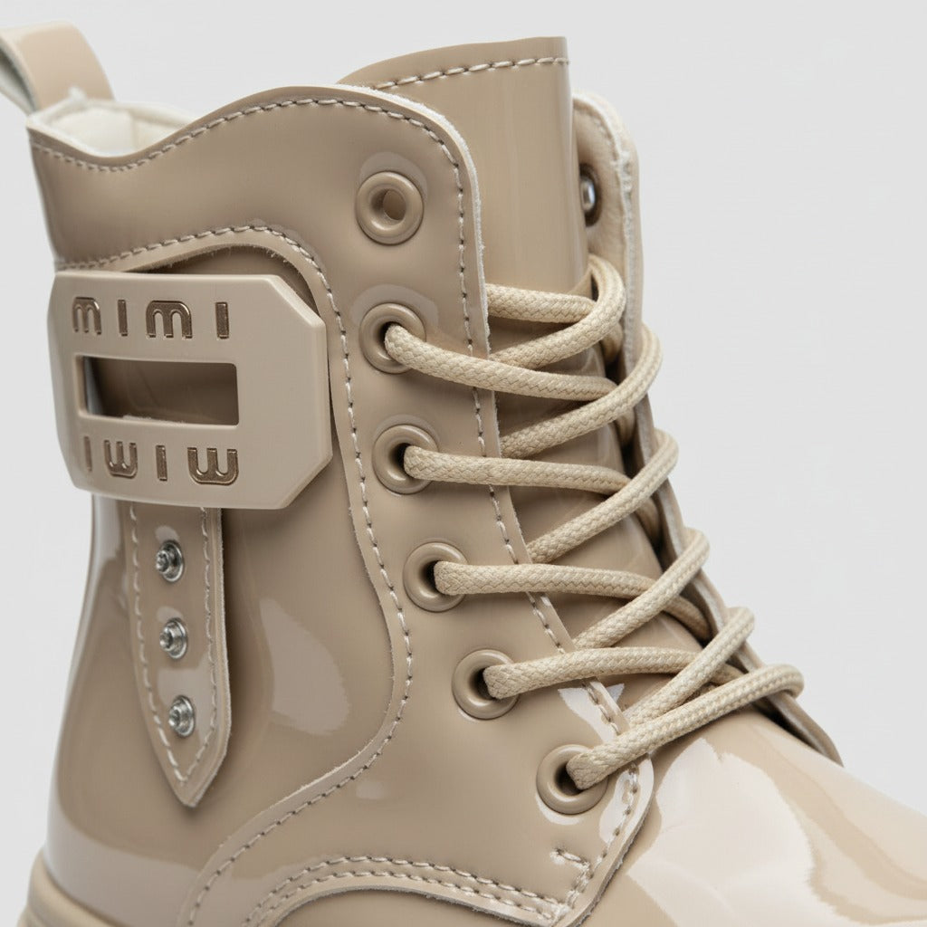 أحذية أنيقة لامعة للبنات، أحذية شتوية دافئة ومريحة للأطفال