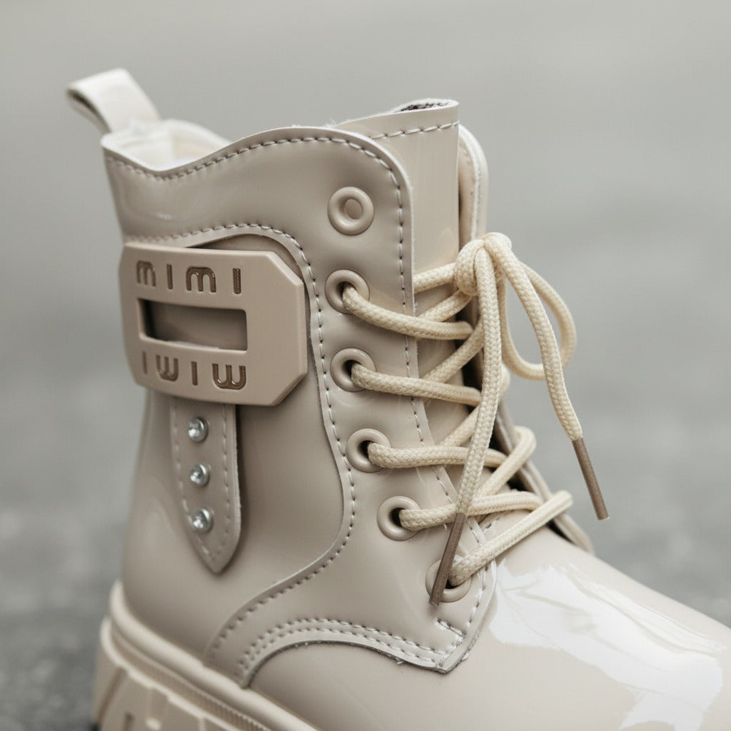 أحذية أنيقة لامعة للبنات، أحذية شتوية دافئة ومريحة للأطفال