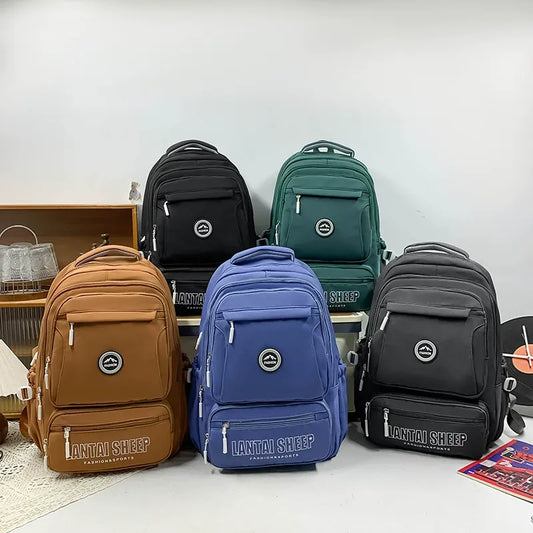 Fashionable multi-pocket school backpacks - for secondary and middle school