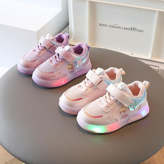 Kids Princess Light-Up Sneakers for Girls