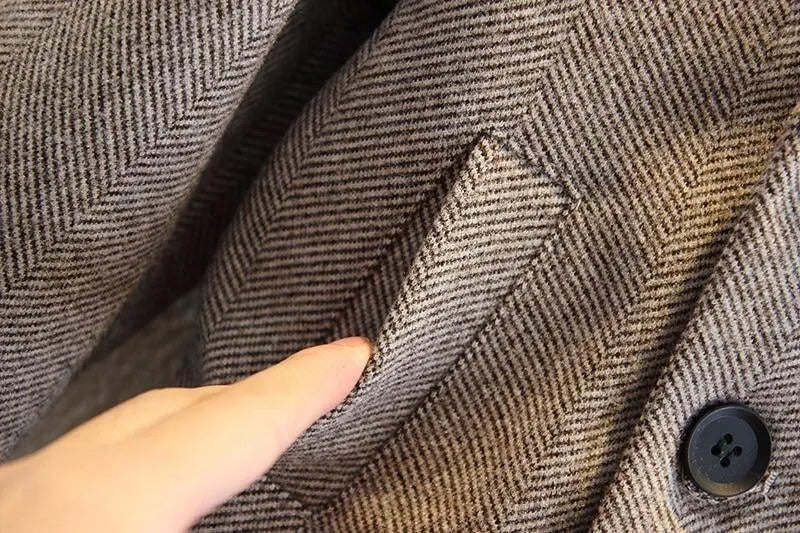 Ensemble trois pièces confortable en laine pour tout-petit, manteau, pull et pantalon