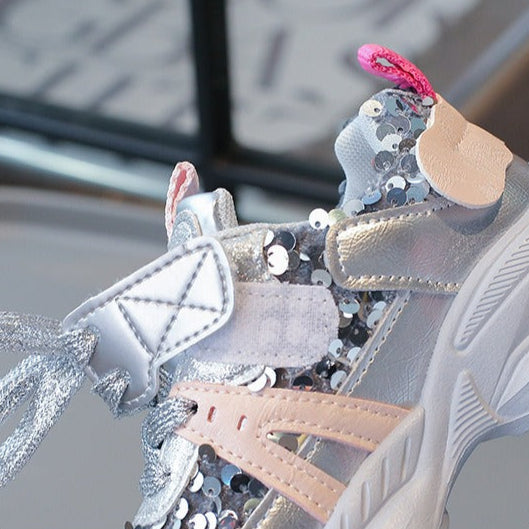 New Girls Sneakers 2025, Cute Running Shoes Princess Shoes Anti-slip Soft Sole.