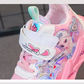 Chaussures pour filles avec lumières LED, confortables et élégantes