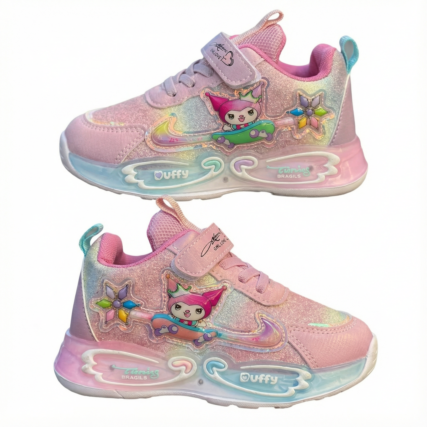 حذاء رياضي DuffyGlow Magical LED للبنات
