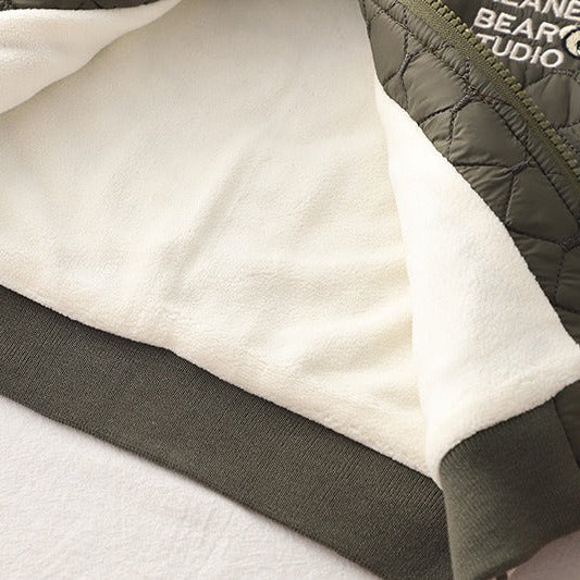 Boys’ Cozy Quilted 3-Piece Winter Set – Hooded Jacket, Sweatshirt & Warm Jogger Pants
