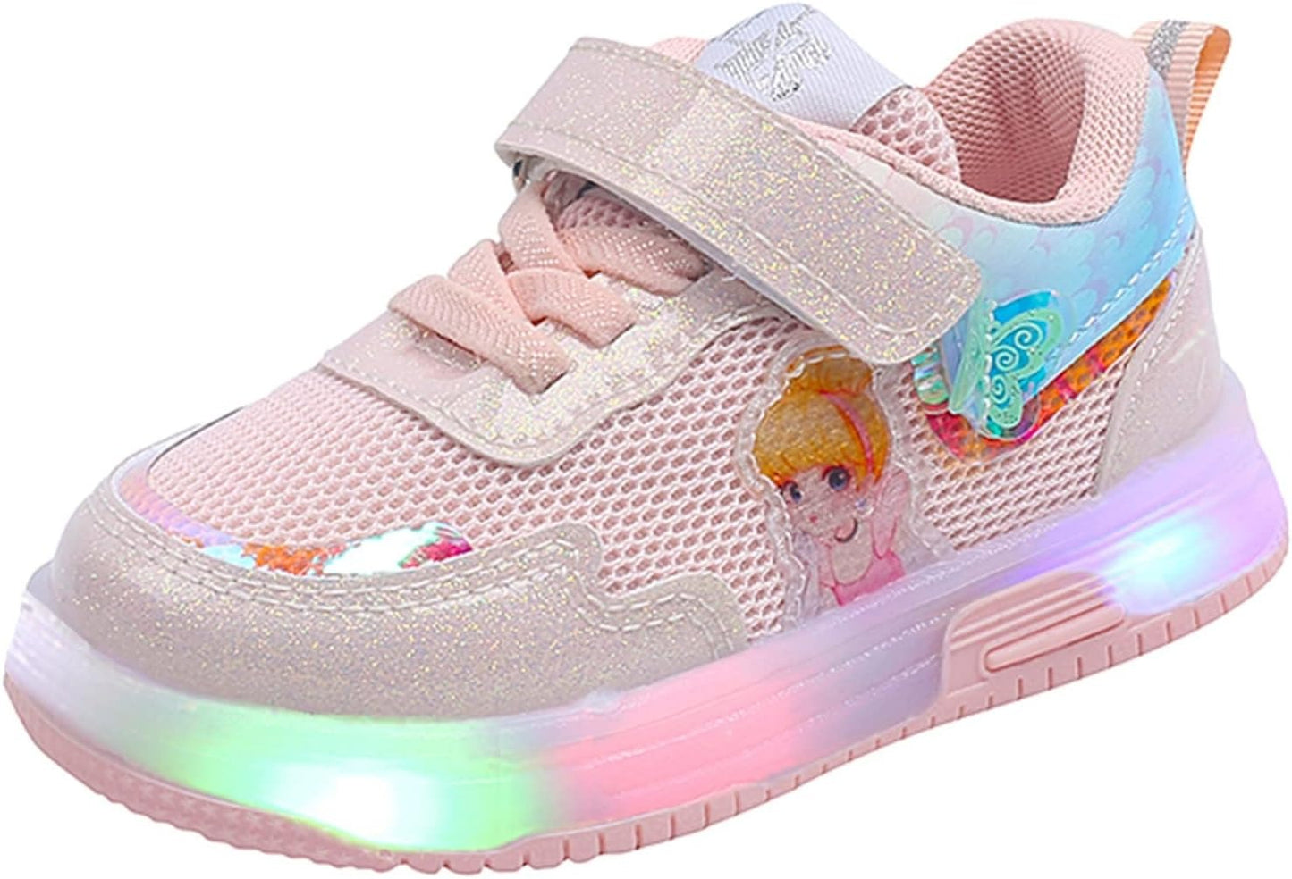 Baskets lumineuses de princesse pour filles