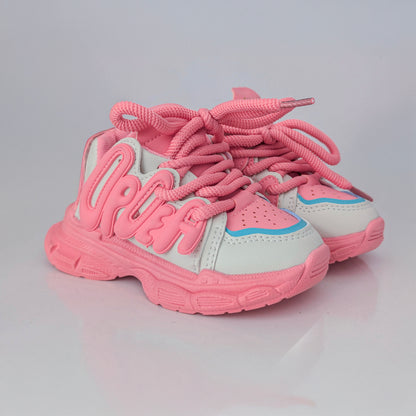 حذاء رياضي أنيق بنعل سميك للأطفال