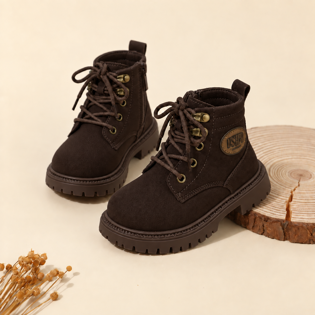 Bottes pour enfants : évitez la précipitation — fermeture éclair latérale, semelle crantée adhérente 
