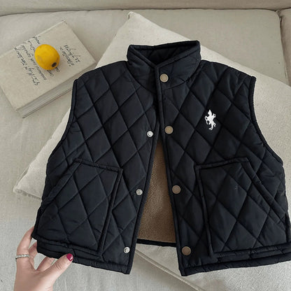 2025 New Fashion Embroidered Boys and Girls Children's Jacket