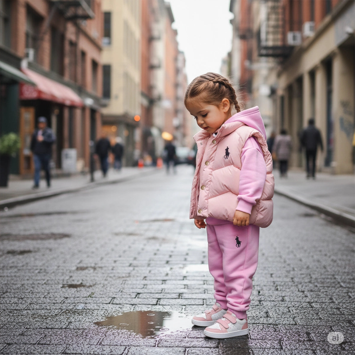 Children's winter hooded sweatshirt suit new style boy baby winter clothing plus velvet thickened vest three-piece set8