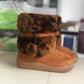 2022 New Winter Furry Boots with Cute Hairball School Warm Fur Shoes - IRRAKIDS