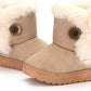 Cute and Cozy: Button-Closure Boots for Boys and Girls - IRRAKIDS