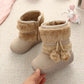 2022 New Winter Furry Boots with Cute Hairball School Warm Fur Shoes - IRRAKIDS