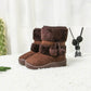 2022 New Winter Furry Boots with Cute Hairball School Warm Fur Shoes - IRRAKIDS