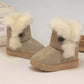 Cute and Cozy: Button-Closure Boots for Boys and Girls - IRRAKIDS