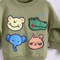 2pcs boy girls top and pants with beautiful Animal faces - IRRAKIDS